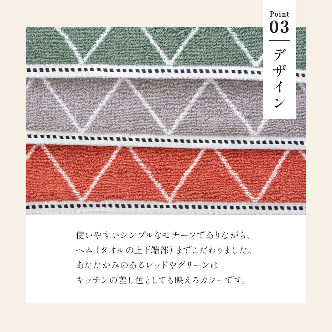 5枚セットクロス フェイスタオル
