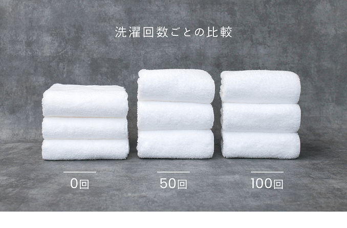 洗濯回数ごとの比較