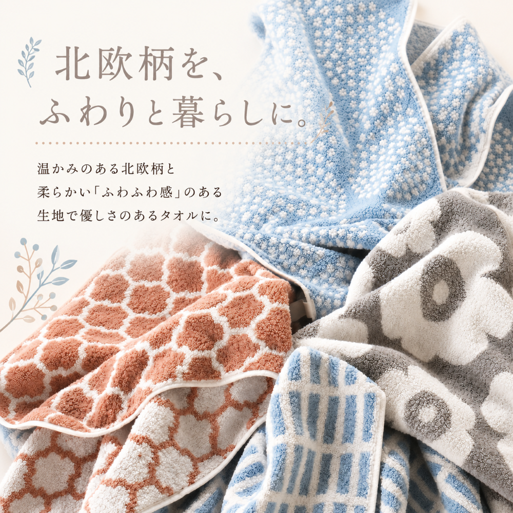 北欧風ノルディックタオル – ハートウエルオンラインストア本店