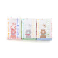全色セット ポペット2　クマ・ネコ・ウサギ バスタオル